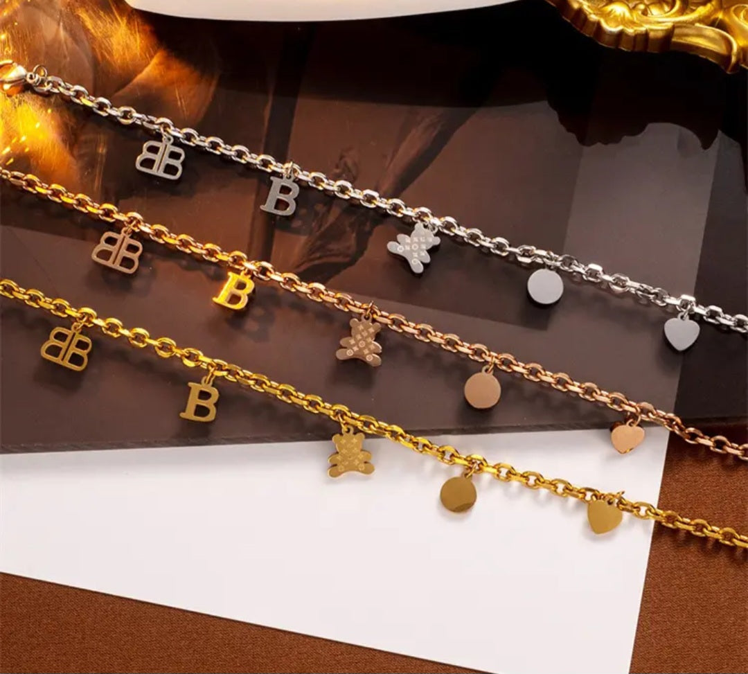 Balenciaga Designer inspired Charm Bracelet