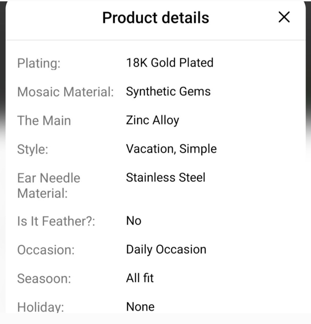 Geometric Drop Dangle Earrings