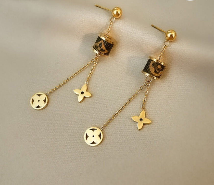 LV inspired Earrings