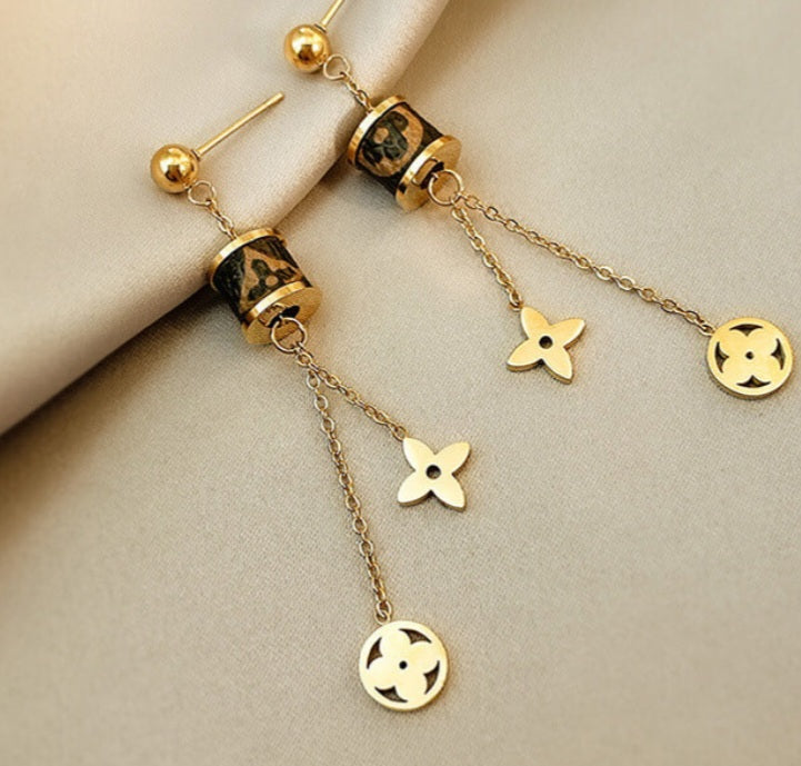 LV inspired Earrings
