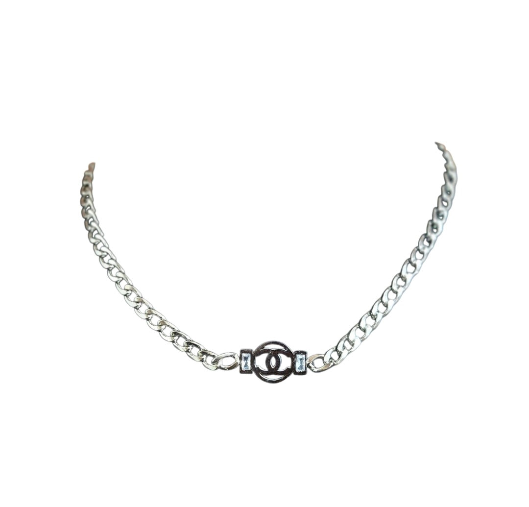 Chanel inspired cuban link chain