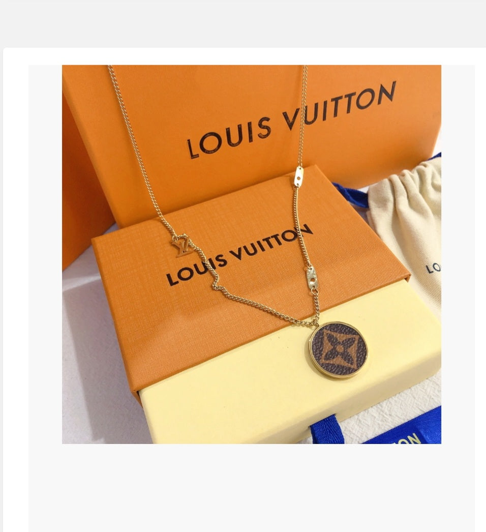 LV inspired necklace