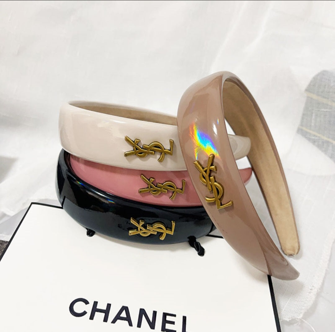 YSL Inspired  Patent Leather Headband