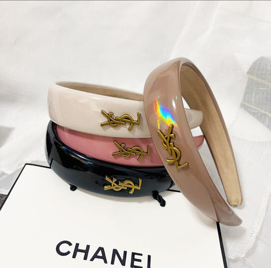 YSL Inspired  Patent Leather Headband