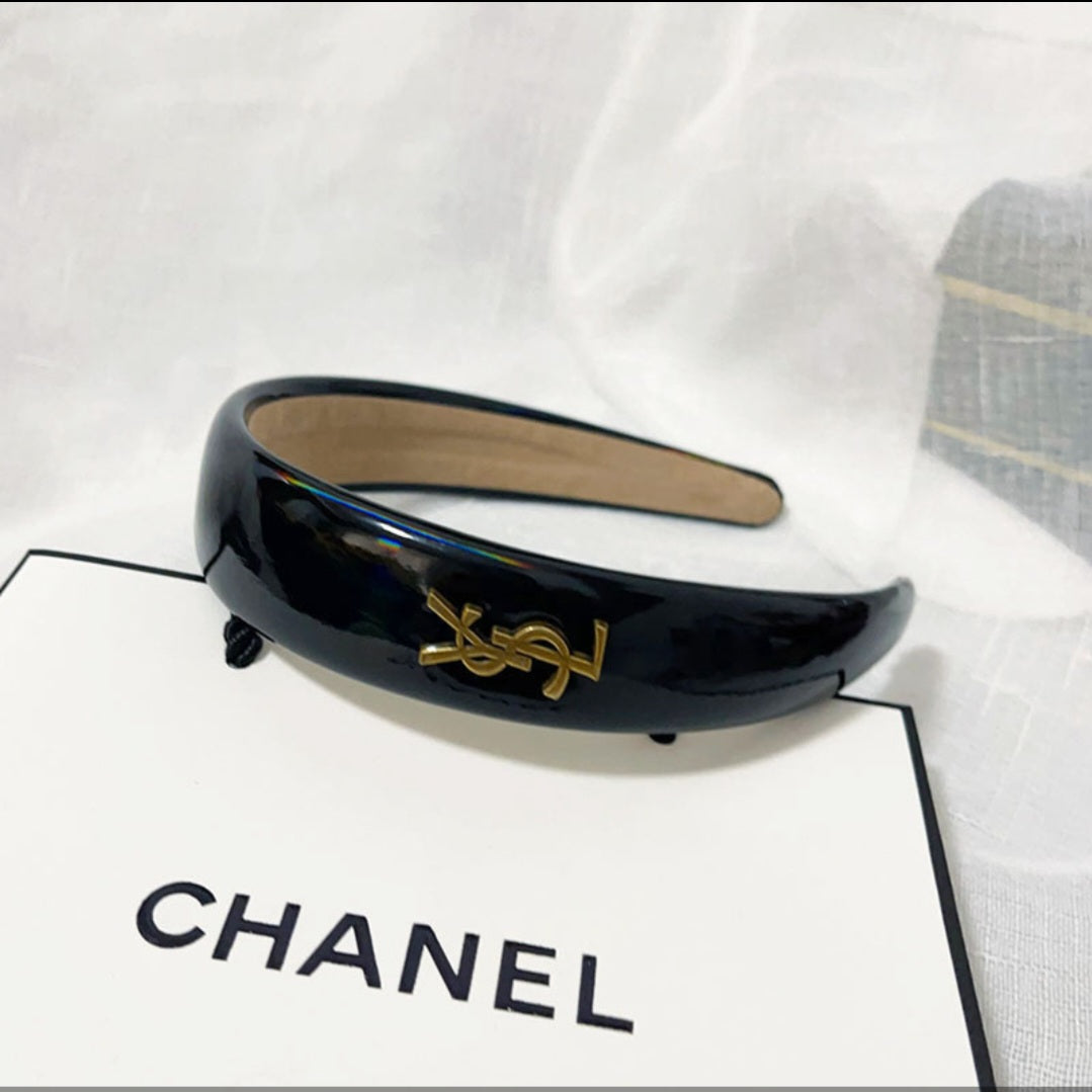 YSL Inspired  Patent Leather Headband
