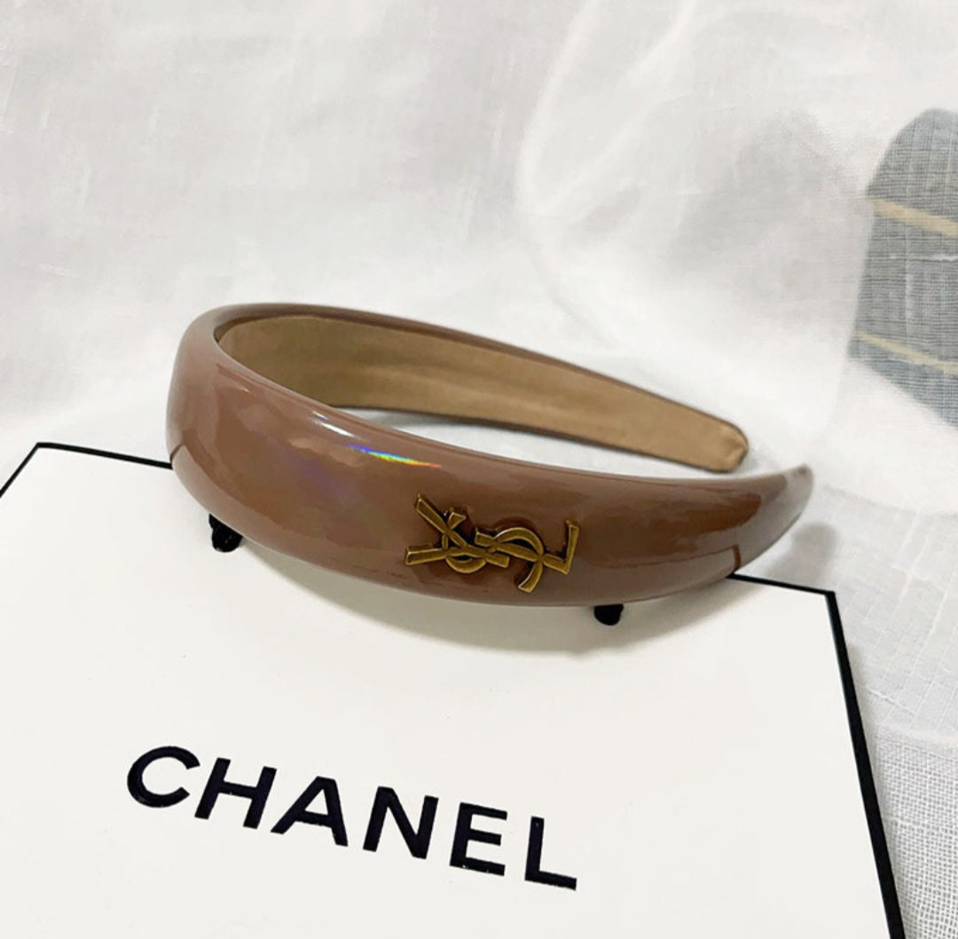 YSL Inspired  Patent Leather Headband