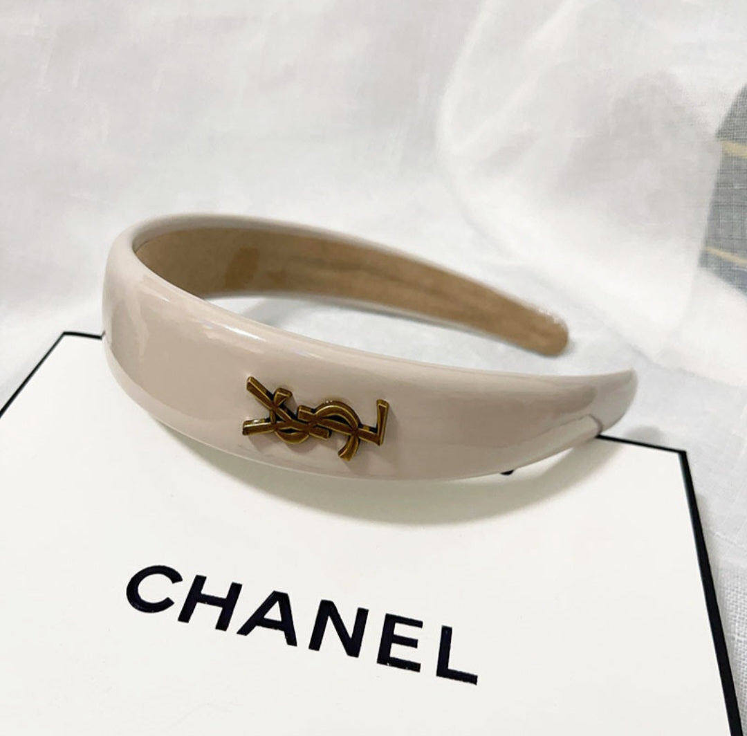 YSL Inspired  Patent Leather Headband