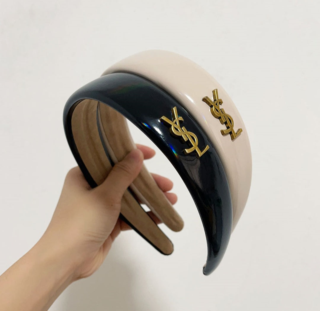 YSL Inspired  Patent Leather Headband