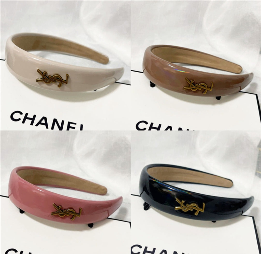 YSL Inspired  Patent Leather Headband