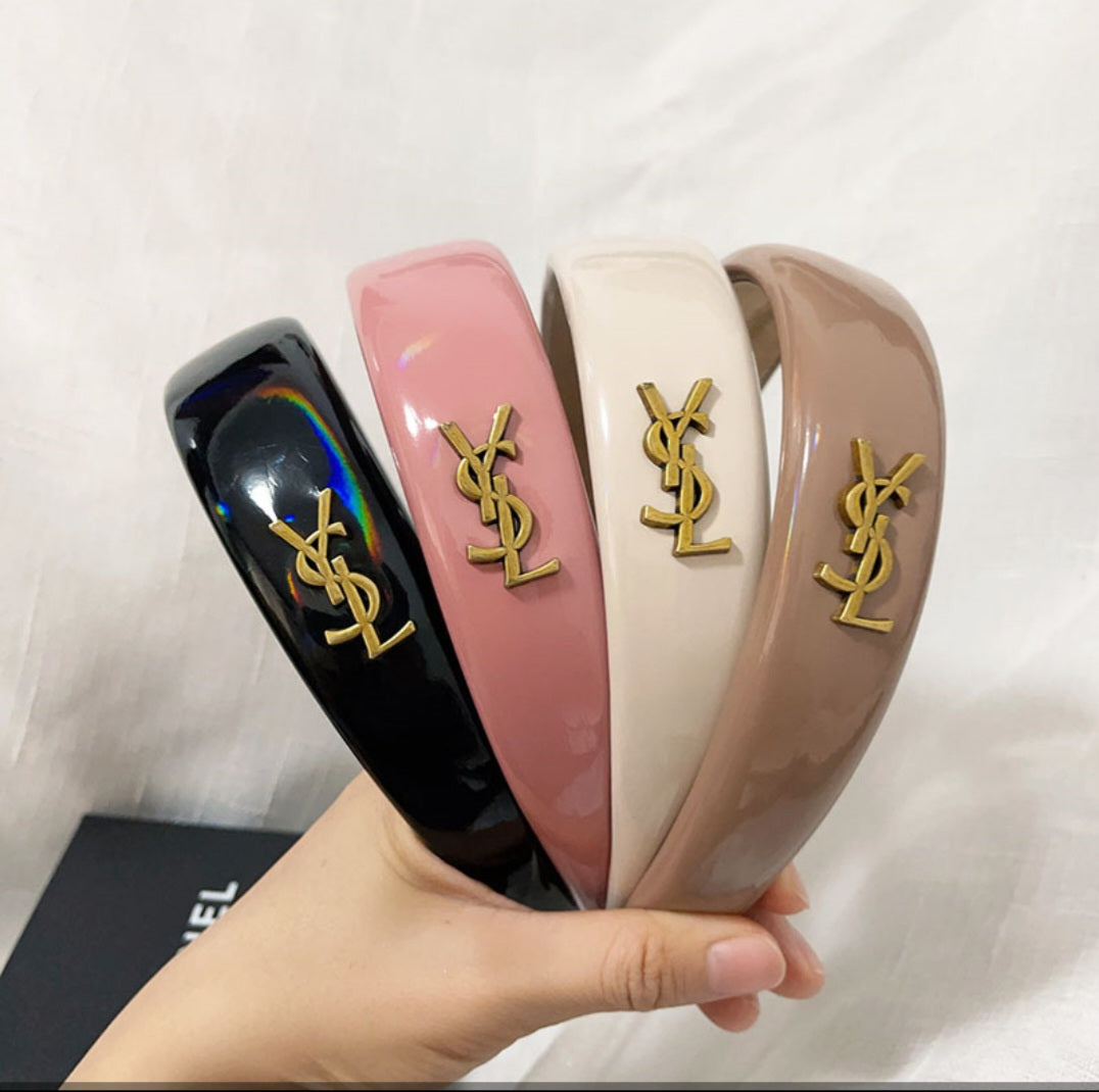 YSL Inspired  Patent Leather Headband