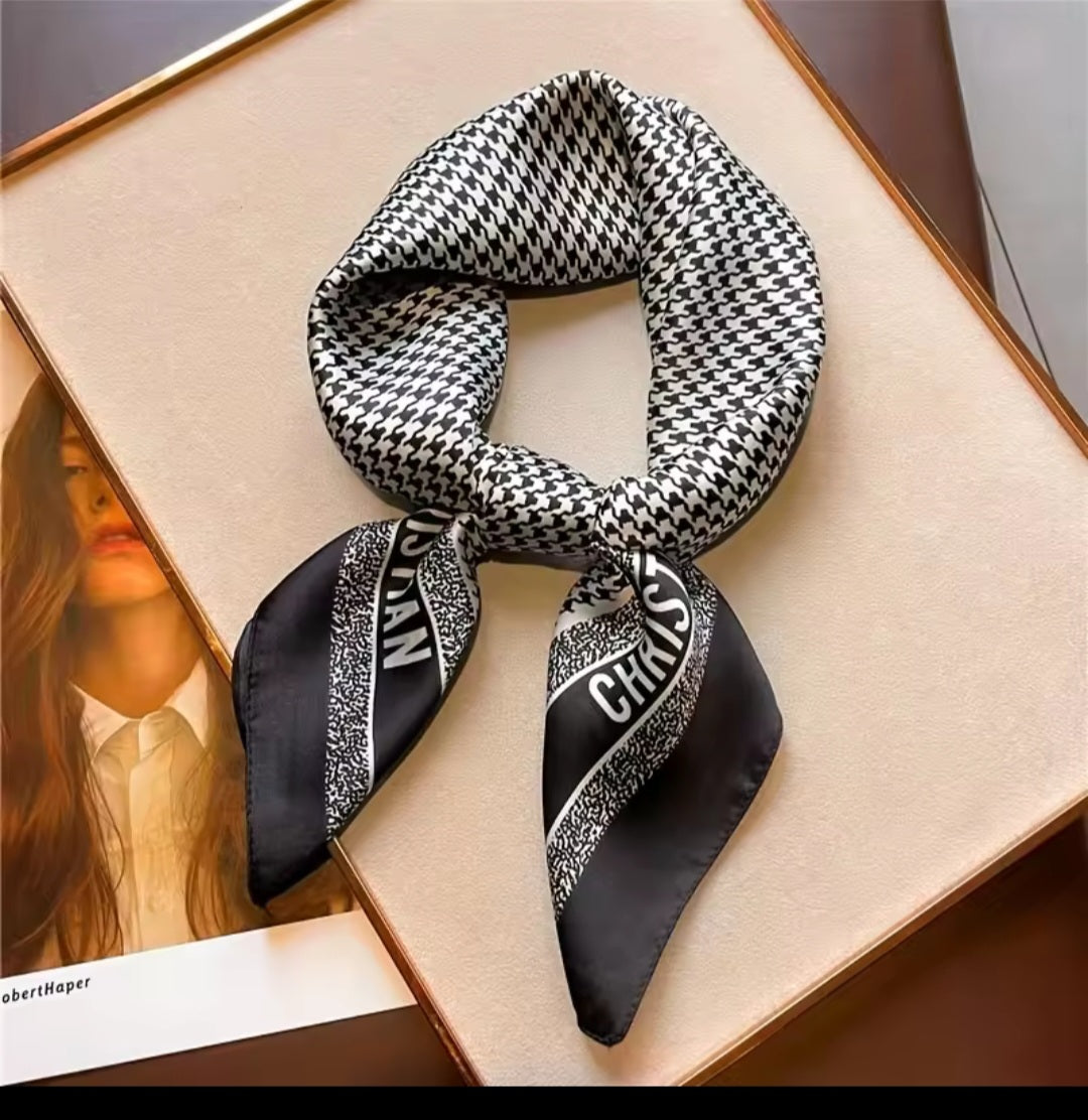 Inspired satin scarves