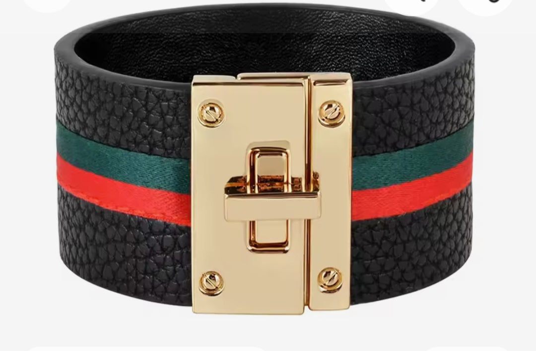 Luxury inspired cuff bracelet