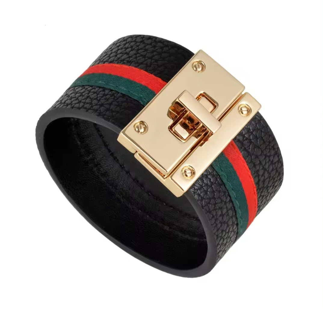 Luxury inspired cuff bracelet