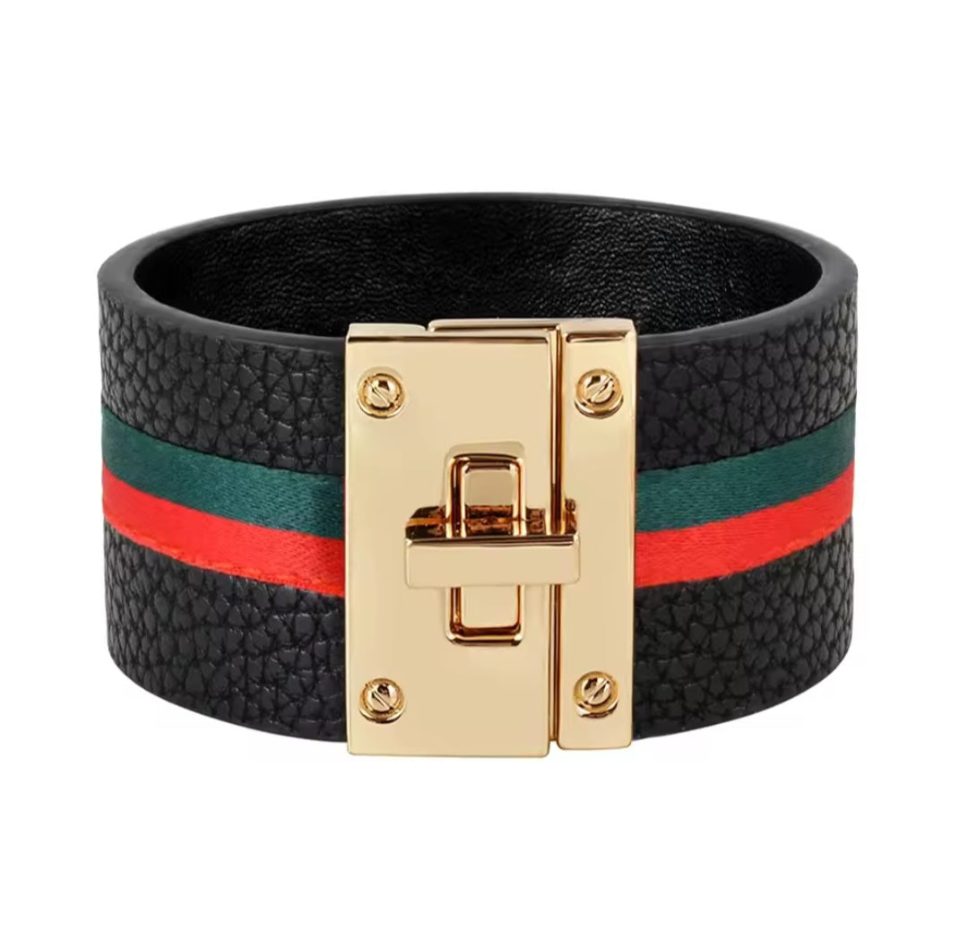 Luxury inspired cuff bracelet