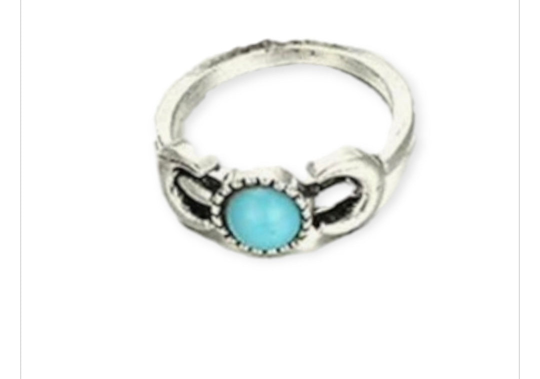 Boho Vintage inspire Turquoise Rings