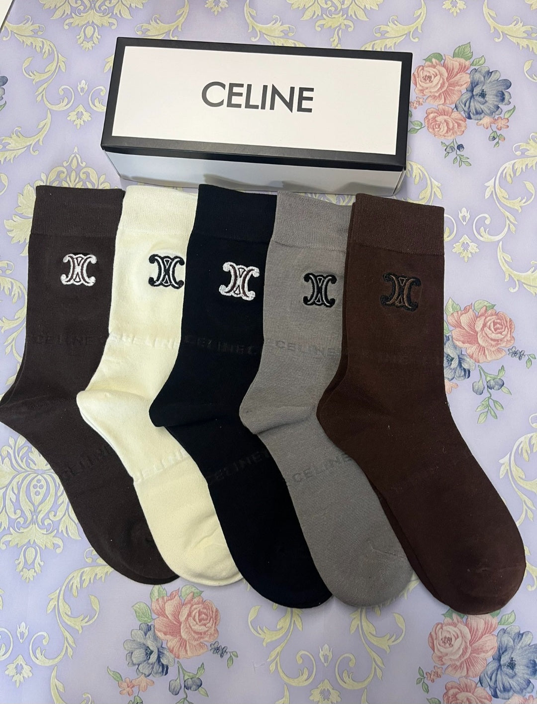 Celine Designer inspired Socks Set