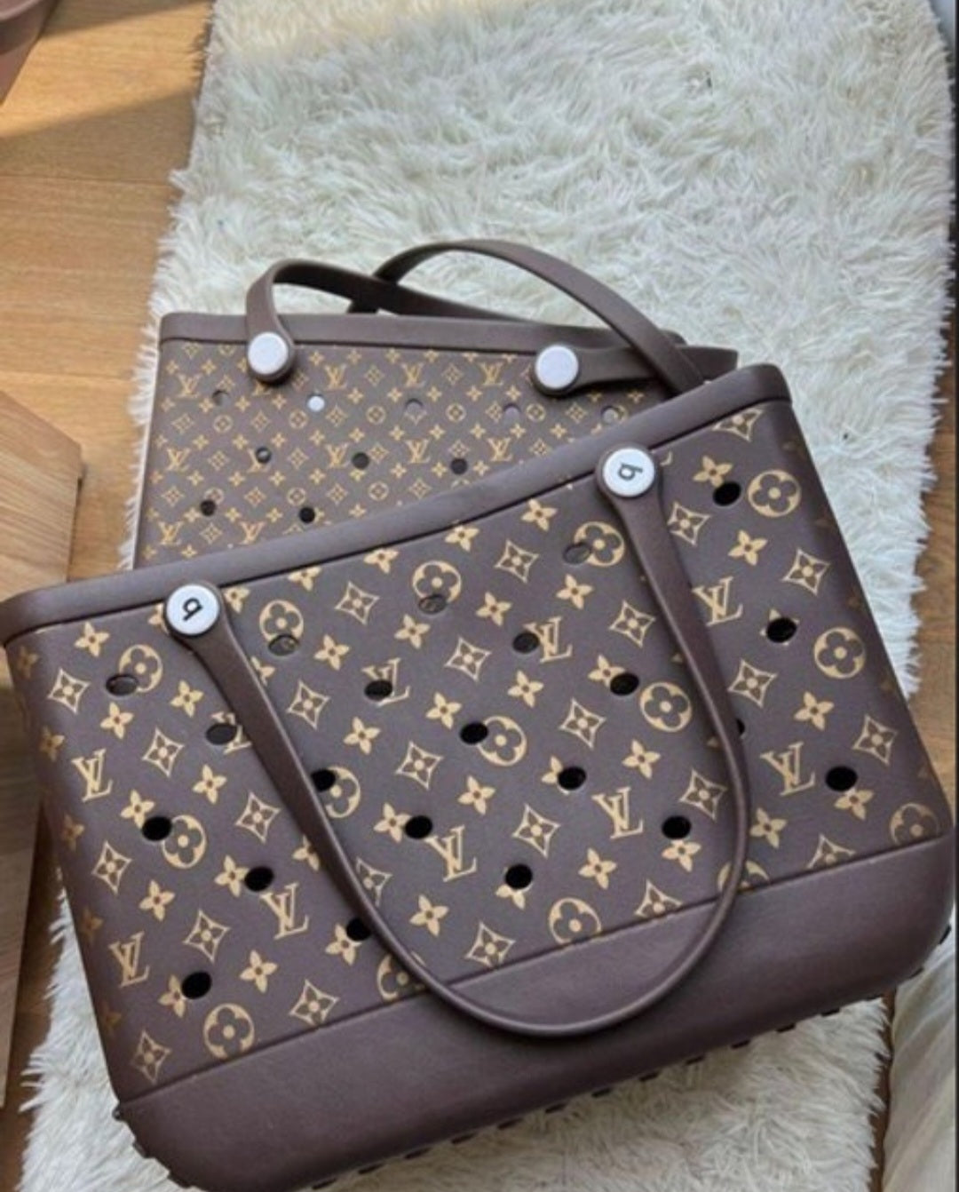 LV inspired Bogg Tote Bag