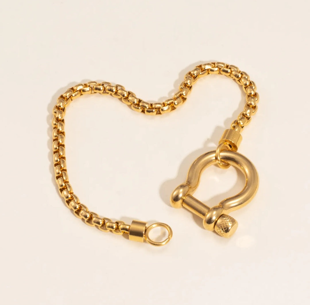 Horse Bit Screw Lock Bracelet