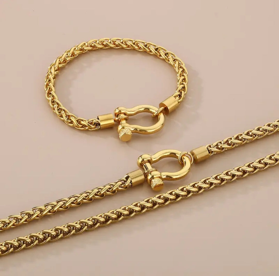 Horse Bit Screw Lock Bracelet