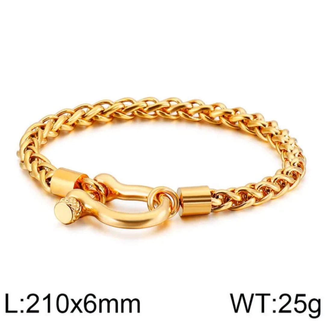 Horse Bit Screw Lock Bracelet