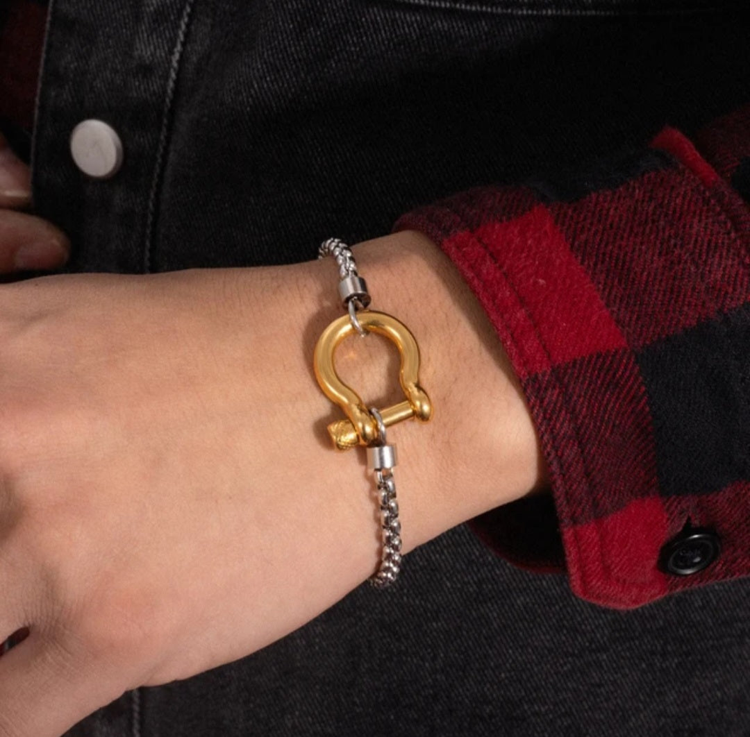 Horse Bit Screw Lock Bracelet