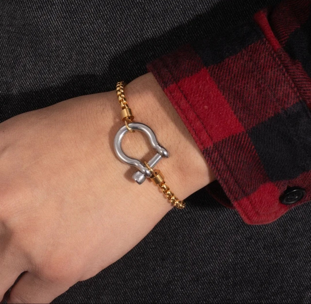 Horse Bit Screw Lock Bracelet