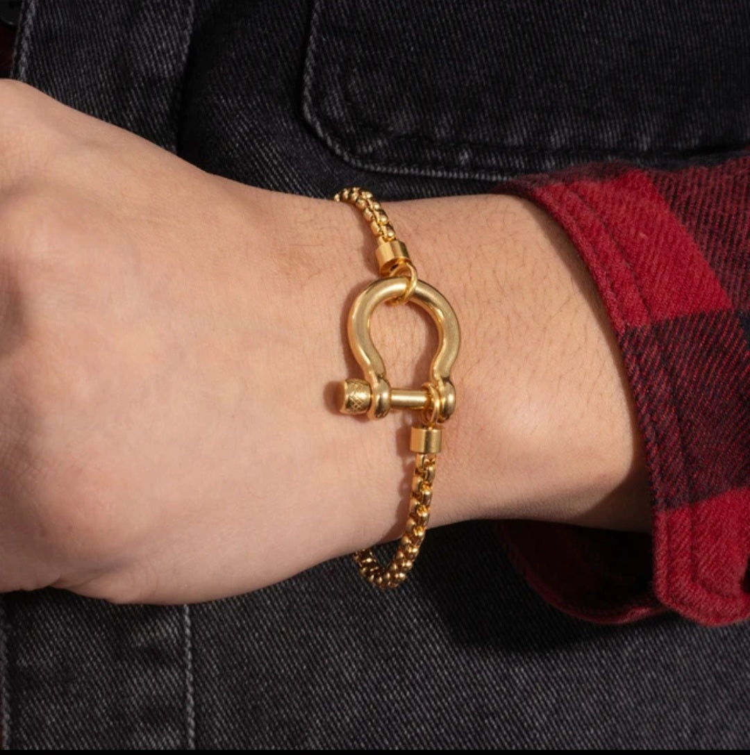 Horse Bit Screw Lock Bracelet