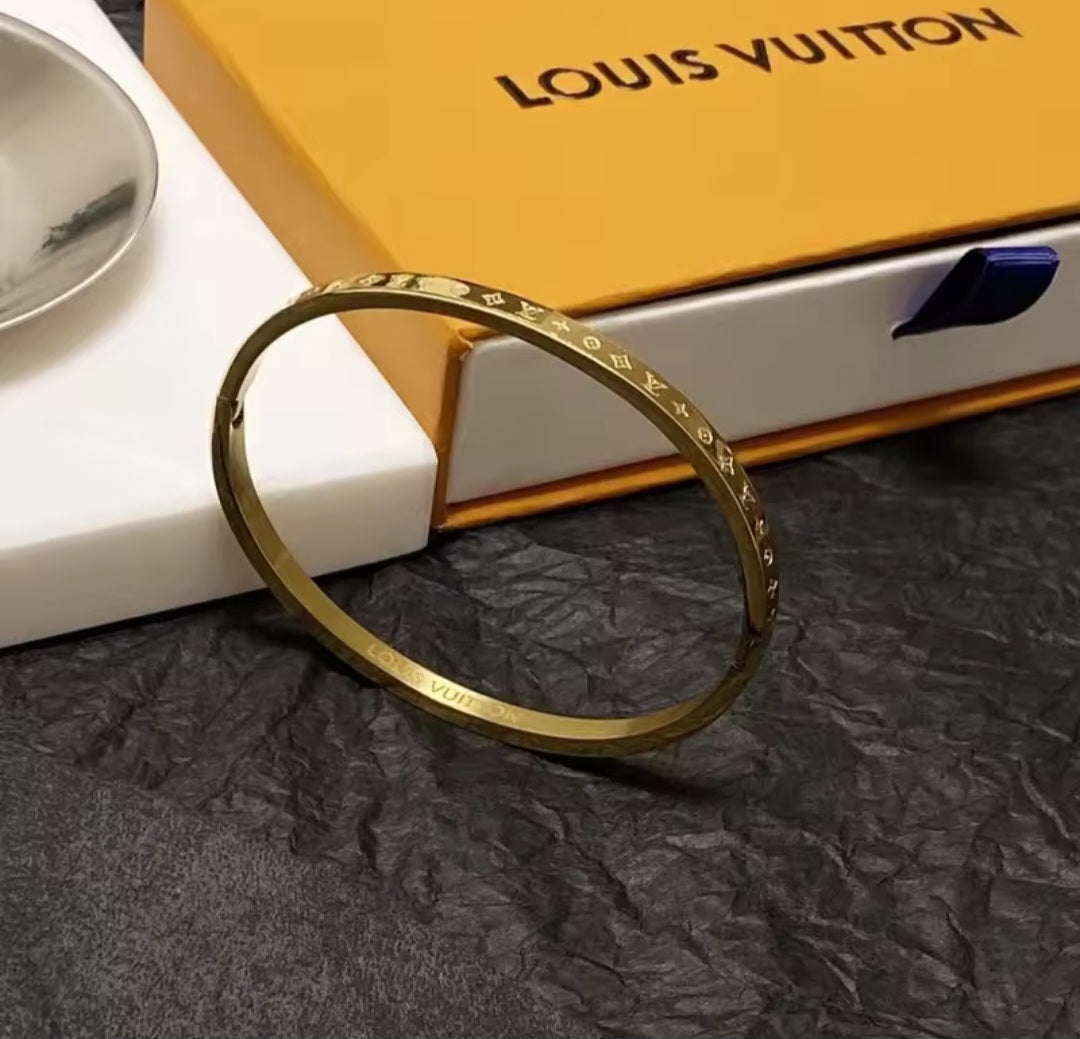 LV  inspired Bangle