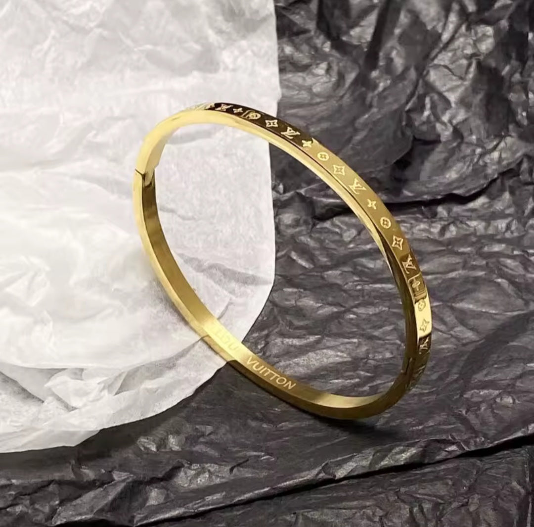 LV  inspired Bangle