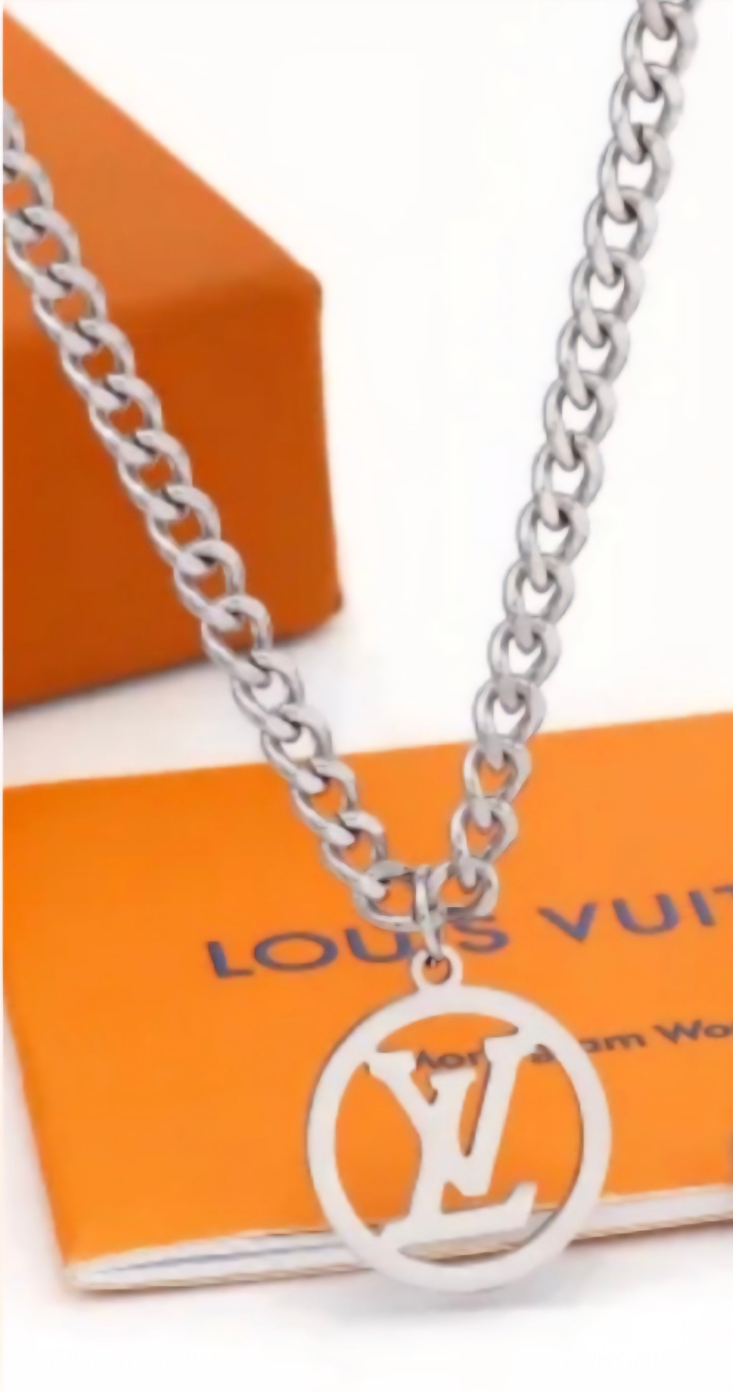 LV Designer Inspired Cuban Necklace