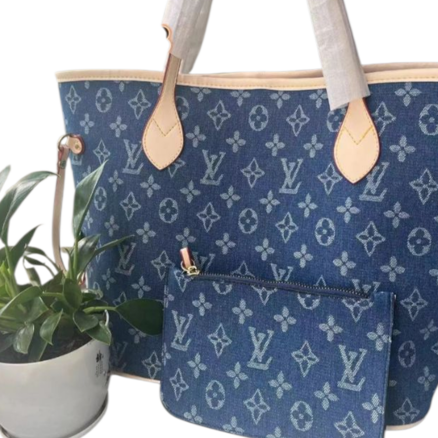 LV Denim Inspired Tote Bags