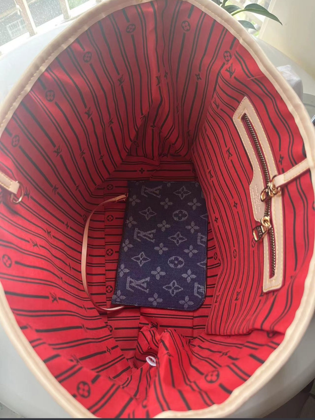 LV Denim Inspired Tote Bags