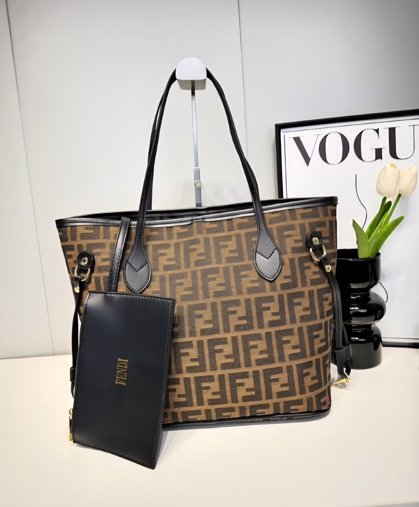 Fendi inspired Tote Bags