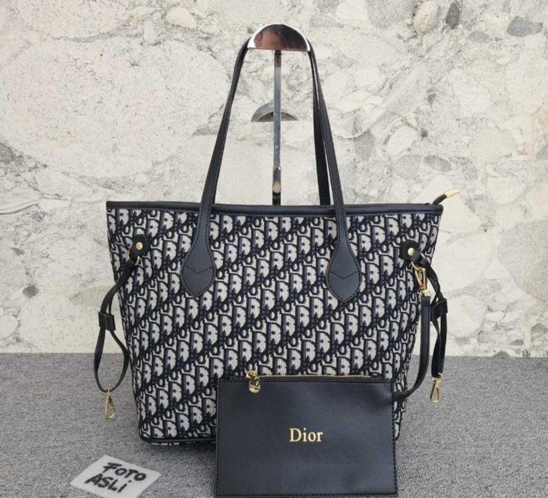 Christian Dior monogram inspired Tote Bags