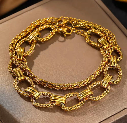 Stainless Bracelet 2pc set