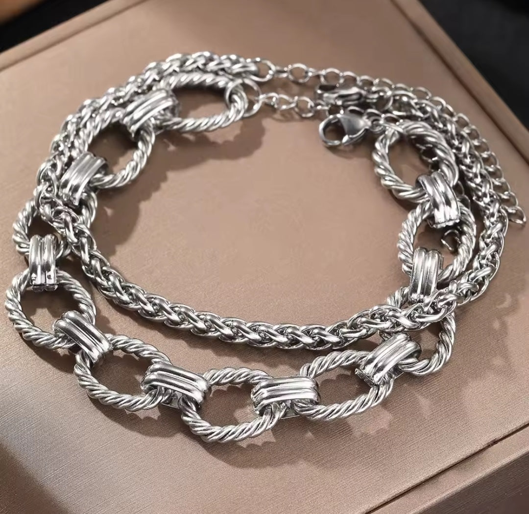 Stainless Bracelet 2pc set