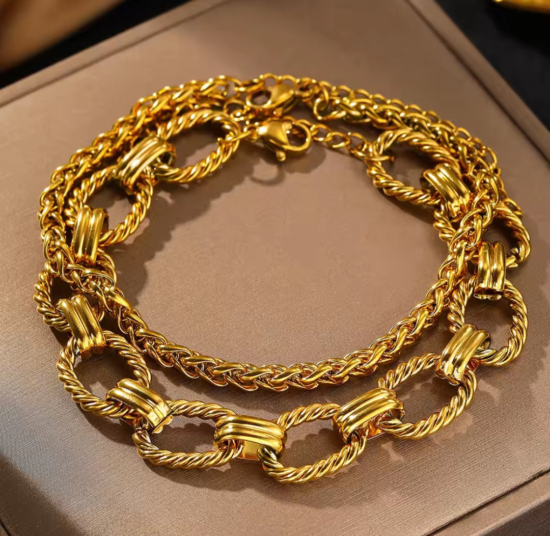 Stainless Bracelet 2pc set