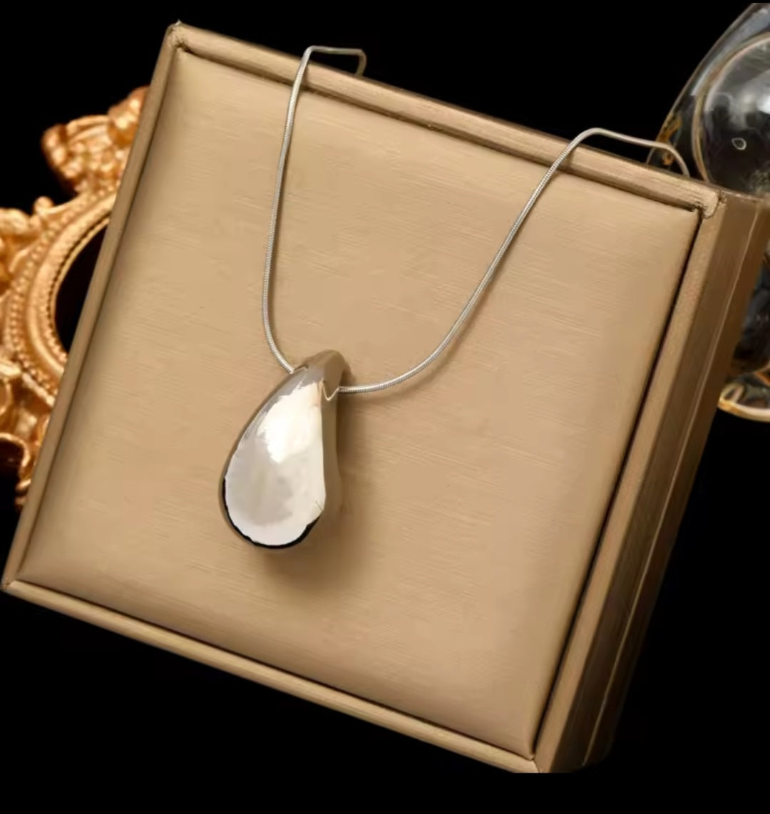 Stainless Steel Water Drop Necklace