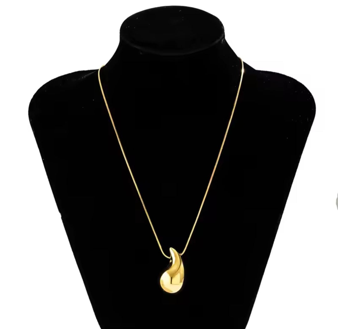 Stainless Steel Water Drop Necklace