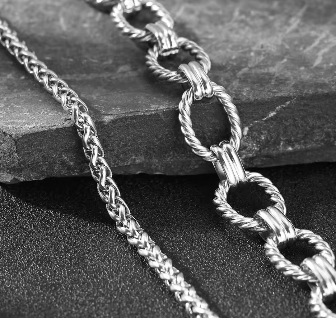 Stainless Bracelet 2pc set