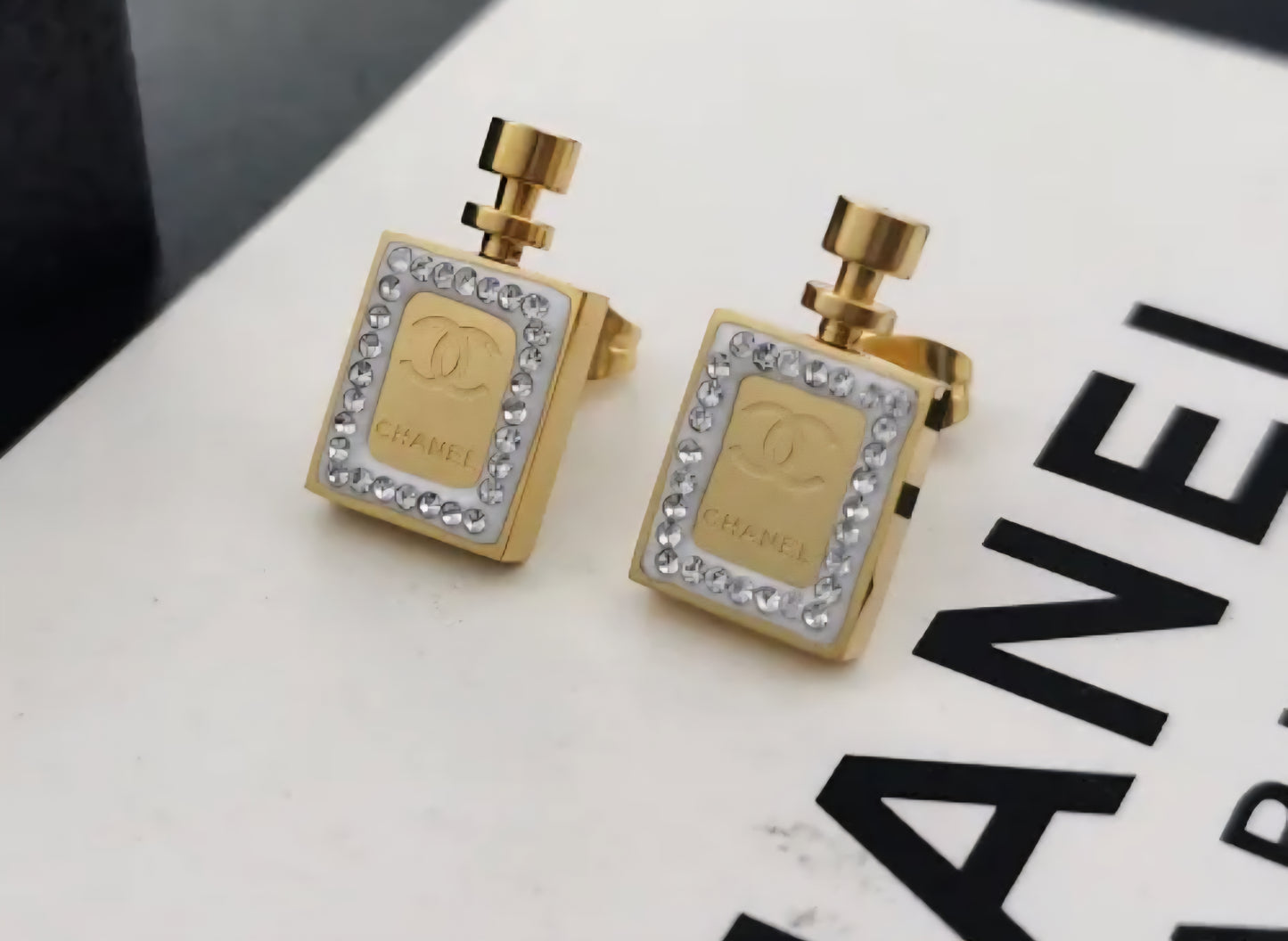 Chanel inspired Earrings