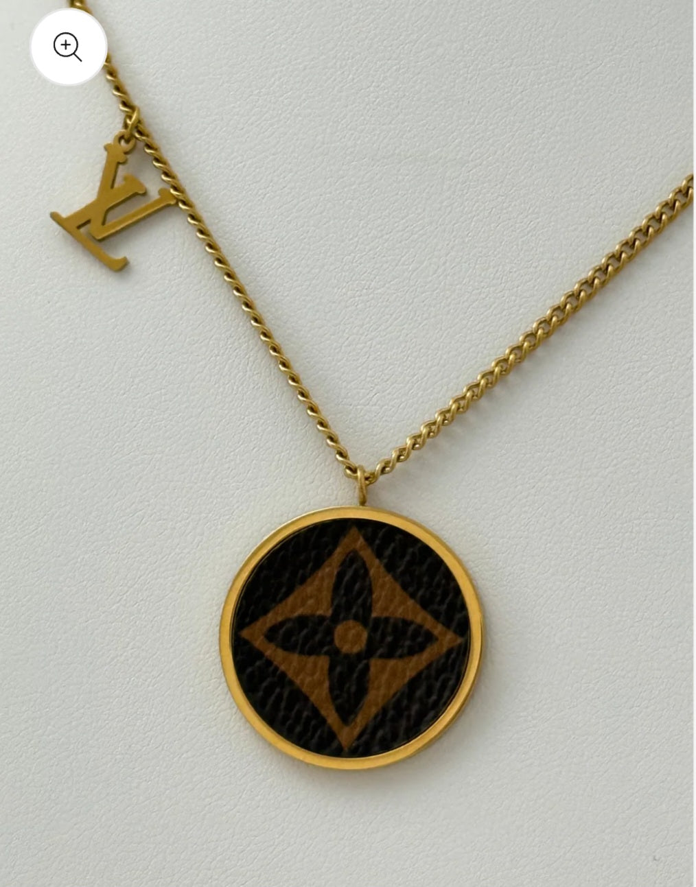 LV inspired necklace