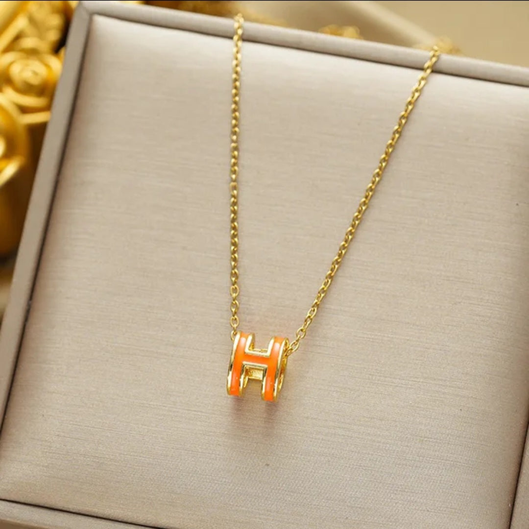 Luxury inspired Hermès necklace