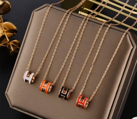 Luxury inspired Hermès necklace