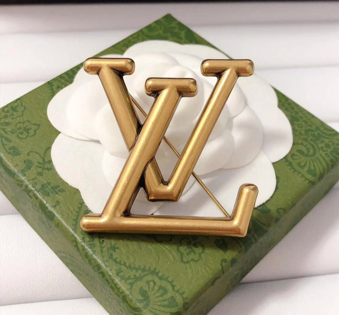 LV inspired Brooches