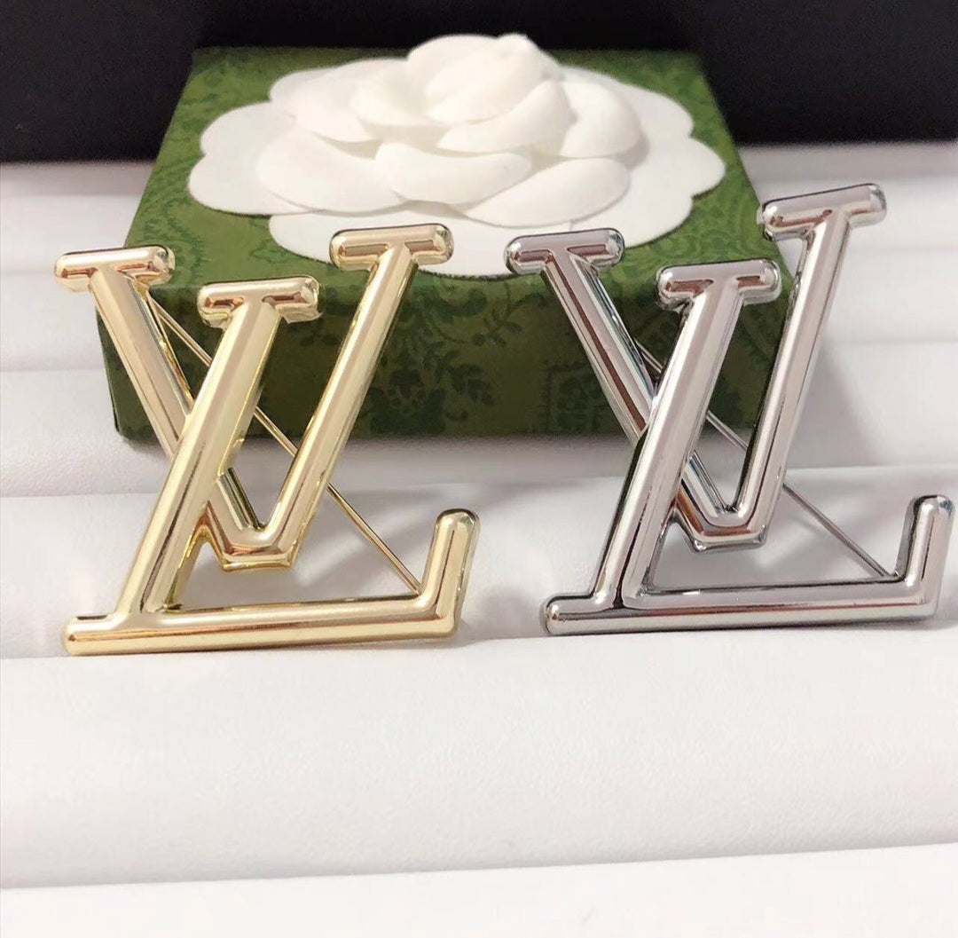 LV inspired Brooches