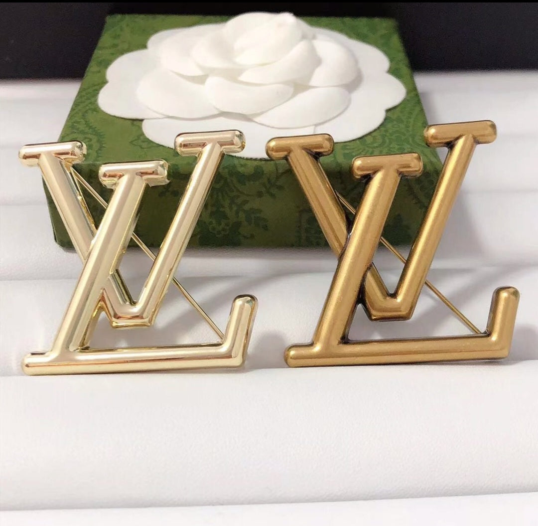 LV inspired Brooches