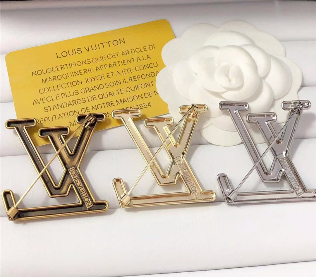 LV inspired Brooches