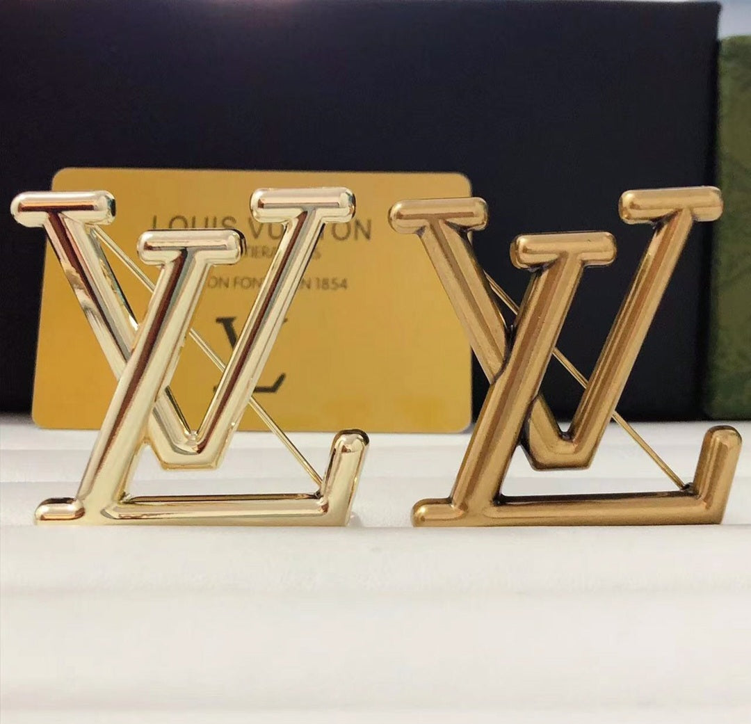 LV inspired Brooches