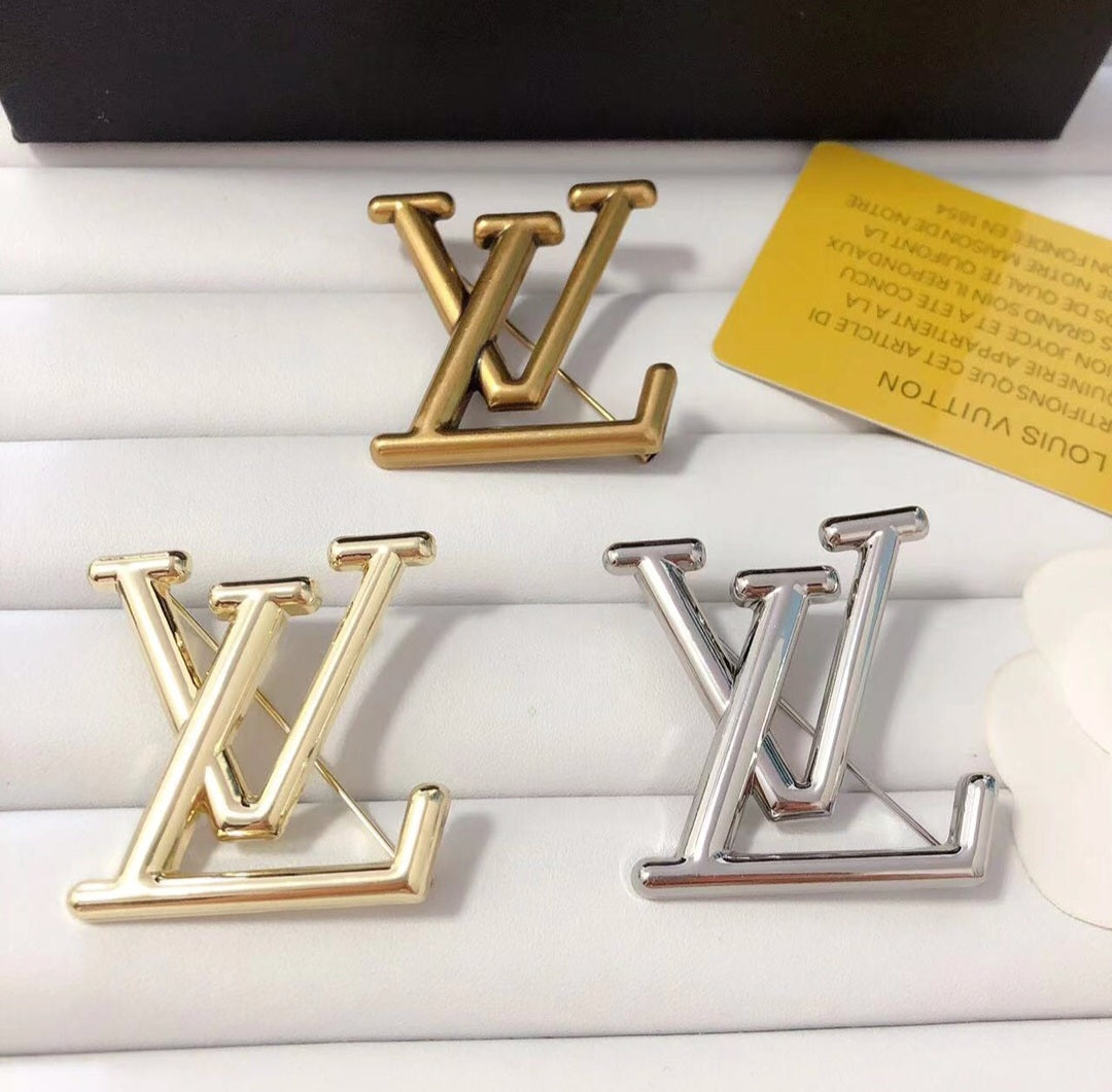 LV inspired Brooches